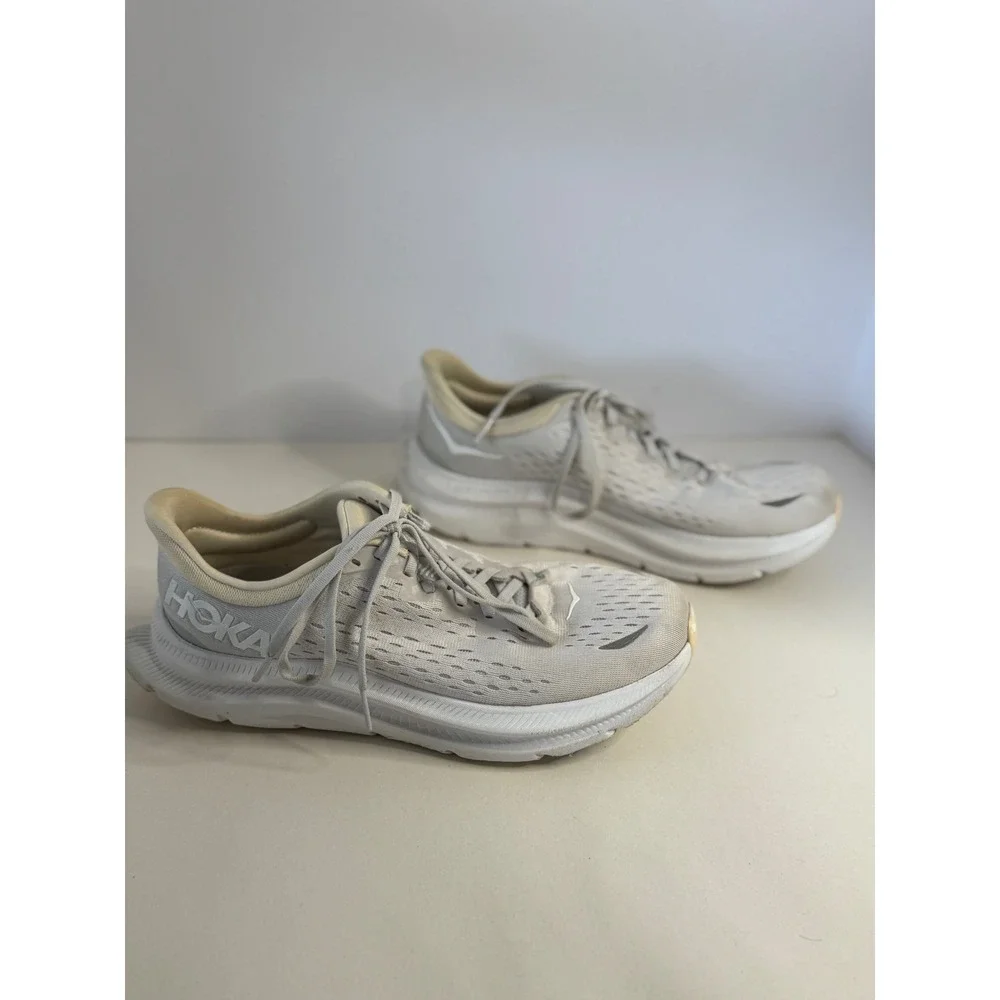 Hoka Kawana Nimbus Cloud White Running Shoes Womens 9.5 1123164 NCW